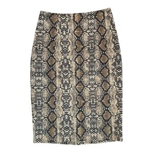 Kate Kasin Women Small Snakeskin Print Pencil Skirt  EUC Office Business Classic